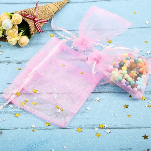 Bolsa De Organza 15cmx 20cm Paquete X 100und