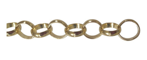 Cadena Dorada Circular Bisuteria Ropa 15mm X 10 Metros Default Title