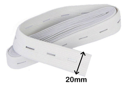 Elastico Resorte Con Ojal Ancho 2.0cm X 10 Metros