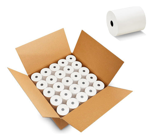 60 Rollos Papel Termico Impresora Pos Factura 80mm X 60 M Blanco