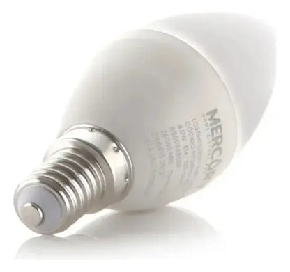 Bombillo Tipo Vela Rosca E27 Mercury Certificado X10 Und 100-240v Blanco Frío