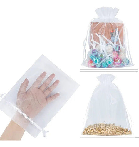 Bolsa De Organza 15cmx 20cm Paquete X 50und