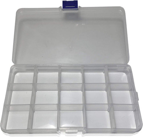 Caja Organizador Quince Compartimentos Pedreria Manualidades