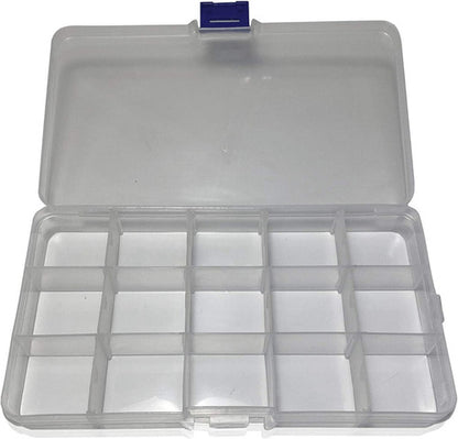 Caja Organizador Quince Compartimentos Pedreria Manualidades