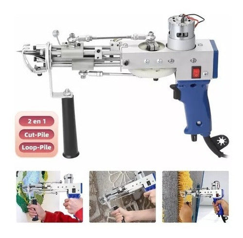Maquina Para Tufting Electrica Alfombras Pistola Cutpile