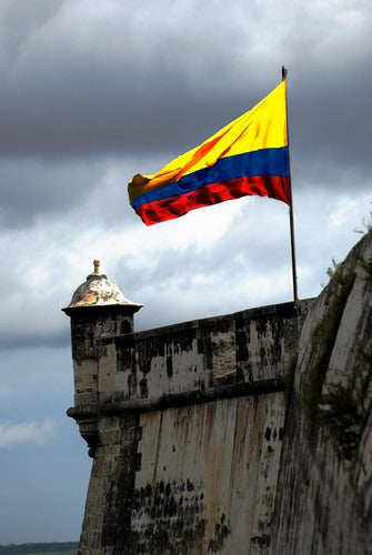 Bandera De Colombia 100 Cm X 75cm  Exterior