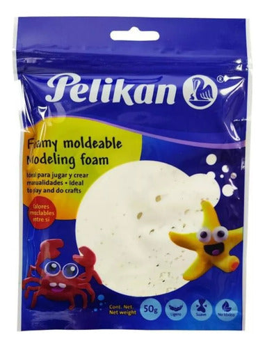 Foamy Moldeable 50 Gr Pelikan Blanco X10 Und