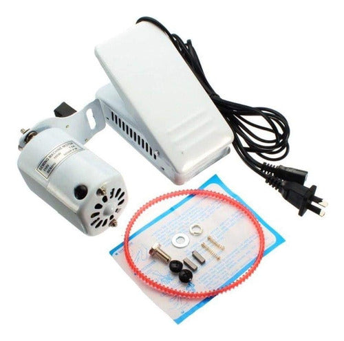 Motor Maquina Familiar + Pedal + Correa + Escobilla