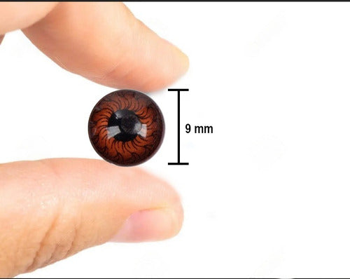 Ojos De Plástico Para Muñecos 9mm Muñequería  X 200unidades