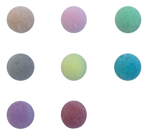 Pompones Para Manualidades 15mm X1000 Und Colores Surtidos