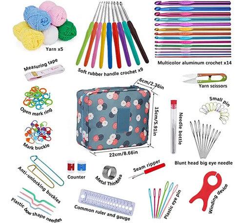 Kit De Agujas De Ganchillo Y Accesorios Para Tejer