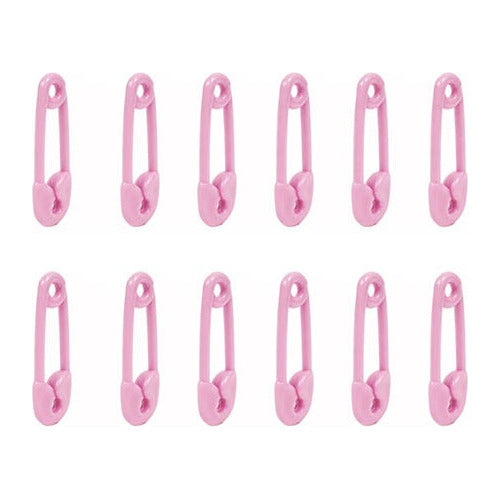 Recordatorio Gancho Pañal Baby Shower Paquete X 144 Unidades Rosado