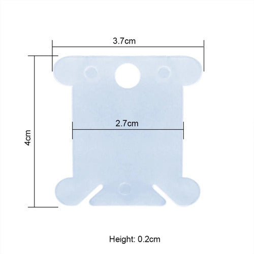Bobinas Huesito Plasticas Ideal Para Hilo Bordado X 100 Und