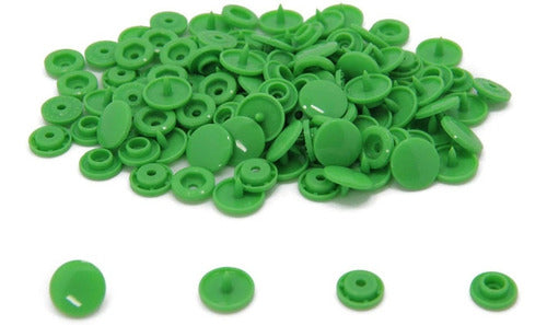 Broches Plasticos Presion 12.5mm Para Ropa Colores X 1000 Und