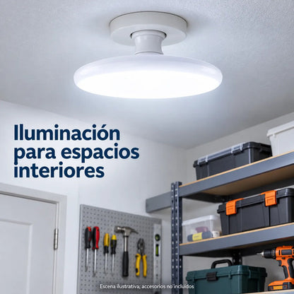 6 Bombillos Led Ufo Mercury 30w E27 Luz Fría 6500k 100-240v Blanco Frío