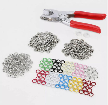 Kit Pinza Alicate Para Broches Metalicos+ 50 Broches