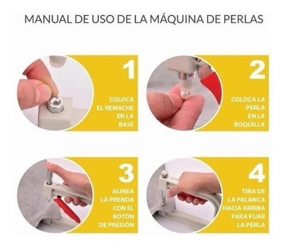 Perlas Para  Maquina Remachadora 8mm X 2000 Unidades