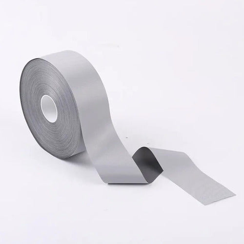 Cinta Reflectiva Gris Para Confeccion 5 Cms X10 Metros