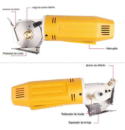 Maquina Manual Para Corte Tela Disco 2,5''+cuchilla Repuesto