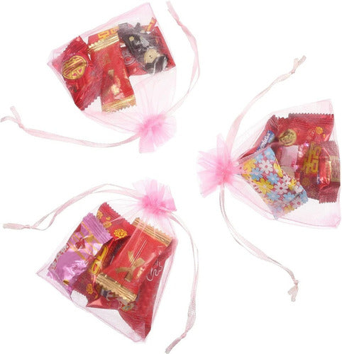 Bolsa De Organza 15cmx 20cm Paquete X 100und