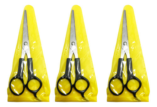 Tijeras Multiusos Acero Negro Corte Recto 13 Cm