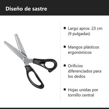 Tijeras Dentadas De Sastre Picos Finos 3 Mm Zigzag Para Tela