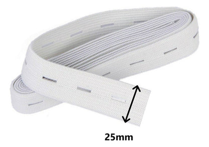 Elastico Resorte Con Ojal Ancho 20mm  X 10 Metros