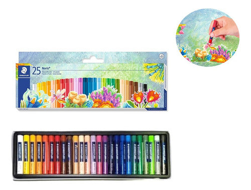 Tiza Oleo Pastel Noris Staedtler X25 Unidades