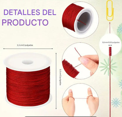 Hilo Chino Para Bisuteria Manillas 0.8 Mm X Rollo 100metros
