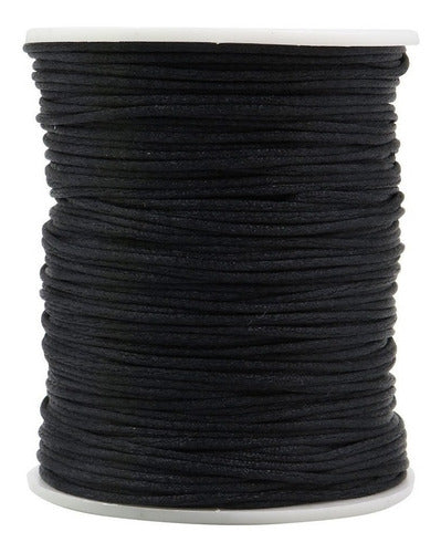 Cordon Seda 2mm Rollo X 130 Mts Negro