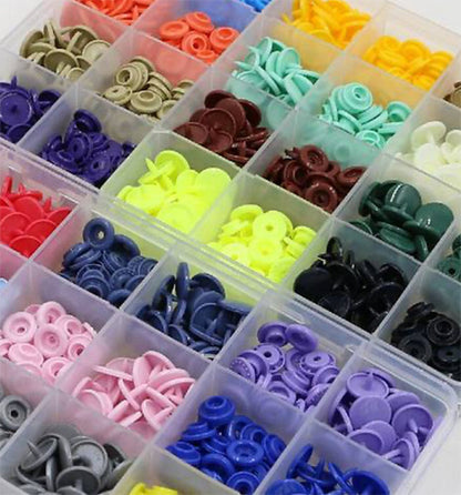 Broches Plasticos Presion 12.5mm Para Ropa Colores X 1000 Und