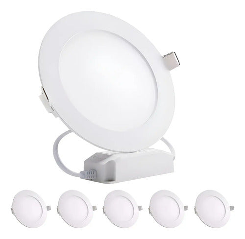 Panel Led 18w Incrustar Certificada Diametro 22cm X6 Und