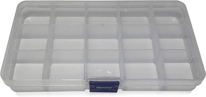 Caja Organizador Quince Compartimentos Pedreria Manualidades