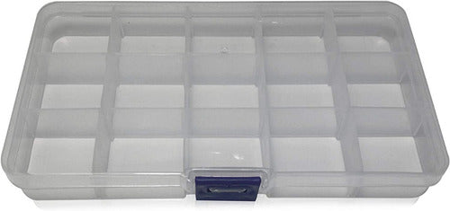 Caja Organizador Quince Compartimentos Pedreria Manualidades Default Title