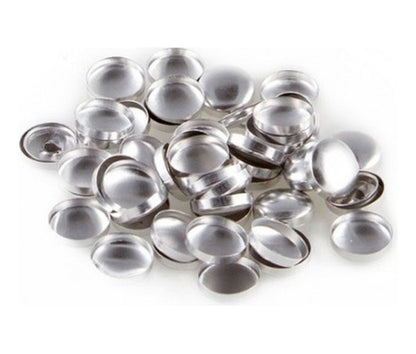Casquetes Metalicos Para Forrar Boton  #24    X 100 Unidades