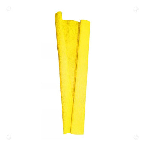 Papel Crepe Para Manualidades Decoracion X 10 Unid Amarillo
