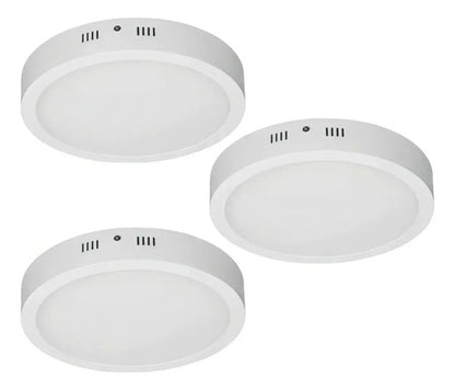 Panel Led 18w Sobreponer Certificada Diametro 21cm X6 Und 110v