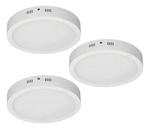 Panel Led 18w Sobreponer Certificada Diametro 21cm X6 Und 110v