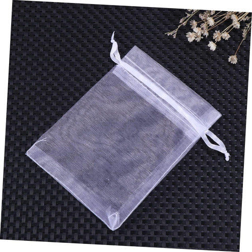 Mini Bolsa De Organza 8.0 Cmx 7.5 Cm Paquete X 25und