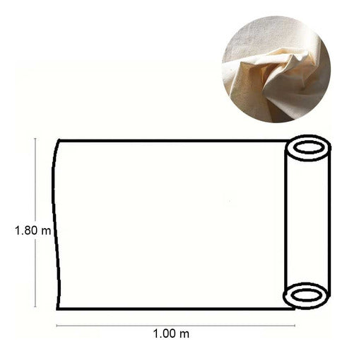 Lienzo Tela Para Pintar 1.80m X 5 Metros