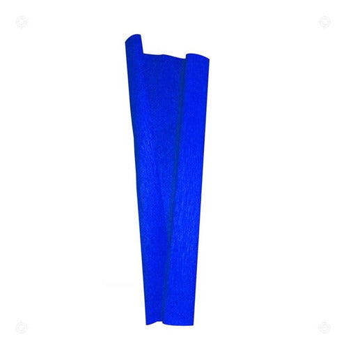 Papel Crepe Para Manualidades Decoracion X 10 Unid Azul