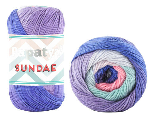 Lana Papatya Sundae 100% Acriica Tejido Ovillo 100g X 320 Mt