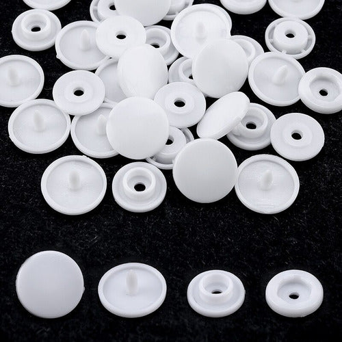 Broches Plasticos Presion 12.5mm Para Ropa Colores X 1000 Und