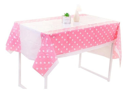 Mantel Plástico Para Fiestas Infantiles Puntos. 1.80x1.08m