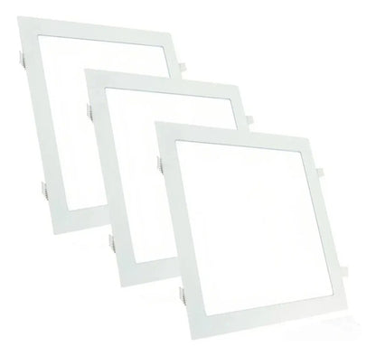 Panel Led Cuadrado 12w Blanco Frío 17x17cm Mercury Titanium 110v