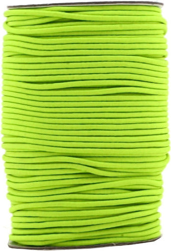 Cordón Elástico Trenzado Tubular Negro 3 Mm Rollo 200mts