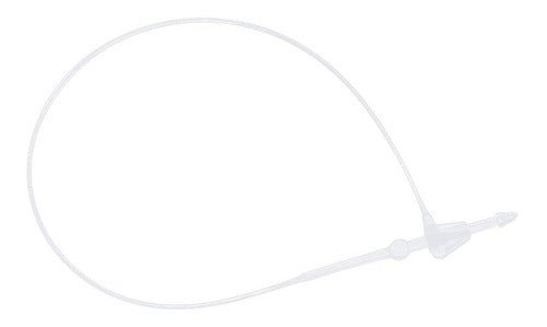 Precinto 125mm Etiquetas Ropa 5000 Und Plastiflecha Candado Blanco