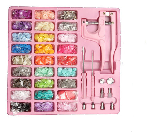 Botón De Presión De Pinza Para Ropa, 26 Colores 300 Juegos