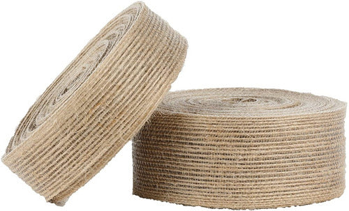 Cinta Yute De 6cm X 10mts Para Manualidades Confección Marrón