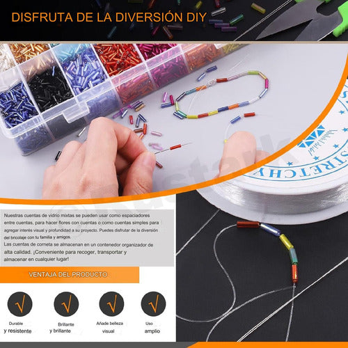 Kit Completo De Canutillo Bisuteria X 14404 Piezas